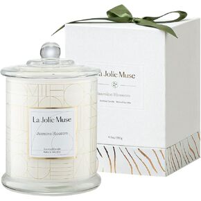 LA JOLIE MUSE Scented Candle, Fresh Linen Candle, Luxury Candle Gift with Gift Box, Aesthetic Candle for Aromatherapy, 70 Hours Burning Time, Natural Soy Candle, House Warming Gift for Women & Men in Saudi Arabia