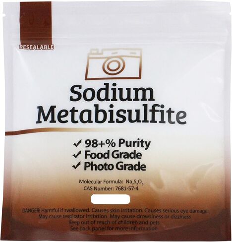 Duda Energy meta01 Sodium Metabisulfite Food Grade/Photo Grade 98.6+% Purity White Granular Solid Crystals, 1 lb. in Saudi Arabia