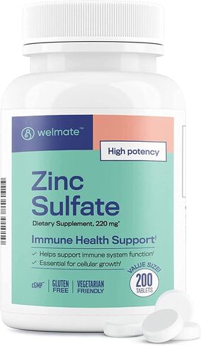 Zinc Sulfate 220 mg 100 Count Capsules | Dietary Supplement in Kuwait