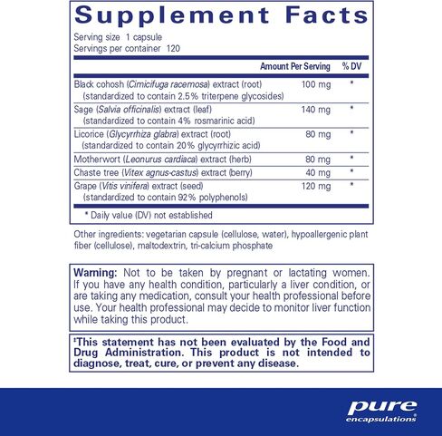 Pure Encapsulations PhytoBalance II | Supports Healthy Estrogen and Progesterone Activity & Reduces Hot Flashes | 120 Capsules in Saudi Arabia