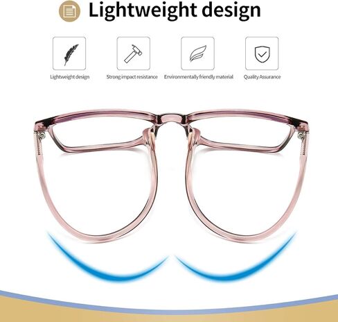 نظارات دولجر الزرقاء لحجب الضوء للنساء والرجال، نظارات مربعة من Nerd إطار نظارات كمبيوتر خفيفة الوزن in Kuwait