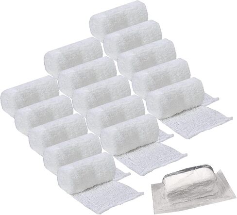 Vakly Sterile Kerlix Krinkle Gauze Rolls 4.5x4.1 yd 6-Ply Cotton, 5 Pack in Saudi Arabia