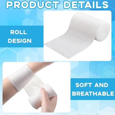 Treela 24 Rolls Cotton Cast Padding Individually Wrapped,4 Inch x 8.9 Ft in Saudi Arabia
