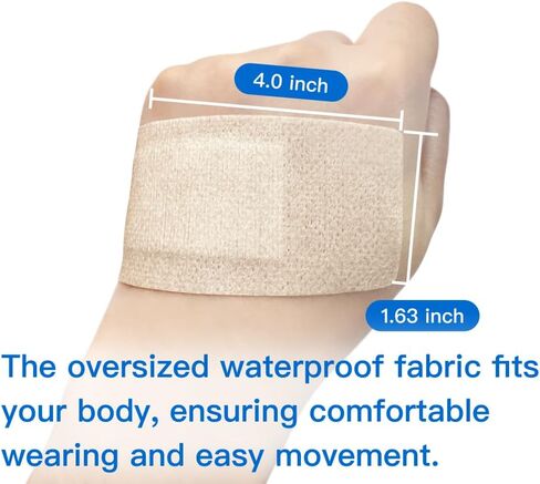 2024 New Model CareUs Painless Bandages for Sensitive and Elderly Skin - XL Flexible Fabric, Max Hold Silicone Adhesive, Latex-Free, Breathable & Absorbent - 32-Count Pack (8ct x 4)_CS25 in Saudi Arabia