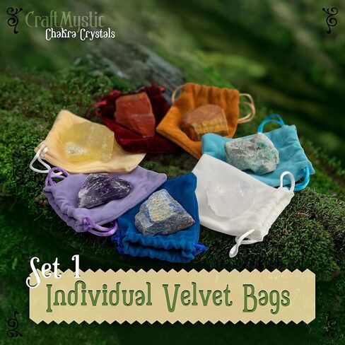 Crystals and Healing Stones for Positive Energy - Bulk Set 33 Real Gemstones and Crystals Raw Rocks Necklace Bracelet - Chakra Crystals for Beginners Manifesting Spiritual Care Witchcraft Accessories in Kuwait