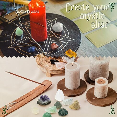 Crystals and Healing Stones for Positive Energy - Bulk Set 33 Real Gemstones and Crystals Raw Rocks Necklace Bracelet - Chakra Crystals for Beginners Manifesting Spiritual Care Witchcraft Accessories in Kuwait