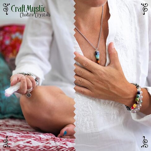 Crystals and Healing Stones for Positive Energy - Bulk Set 33 Real Gemstones and Crystals Raw Rocks Necklace Bracelet - Chakra Crystals for Beginners Manifesting Spiritual Care Witchcraft Accessories in Kuwait