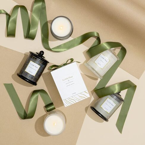 LA JOLIE MUSE Scented Candle, Fresh Linen Candle, Luxury Candle Gift with Gift Box, Aesthetic Candle for Aromatherapy, 70 Hours Burning Time, Natural Soy Candle, House Warming Gift for Women & Men in Kuwait
