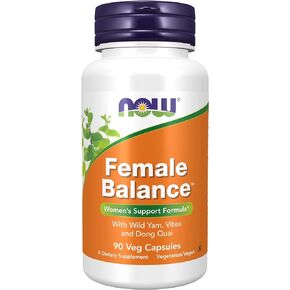 NOW Supplements, Female Balance™ with Wild Yam, Vitex, Dong Quai, GLA, Vitamin B-6 and Folate, 90 Capsules in Saudi Arabia