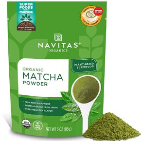 Navitas Organics Matcha Powder (3 oz.) and Cacao Powder (8 oz.) Bundle — Organic, Non-GMO