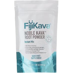 FijiKava, Kava Instant Extract Powder (500g), Sleep Aid & Relaxation - 60mg Kavalactones per Serving (17.6 oz, Pack of 1)