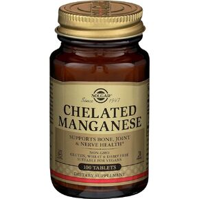 Solgar Chelated Manganese Tablets, 100 Tabs in Kuwait