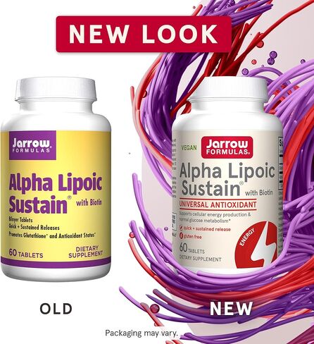 جارو فورمولاز ألفا ليبويك مستدام مع البيوتين، مكمل غذائي لمضادات الأكسدة، إنتاج الطاقة الخلوية ودعم استقلاب الجلوكوز الطبيعي، 120 قرصًا، كمية تكفي 60-120 يومًا in Kuwait