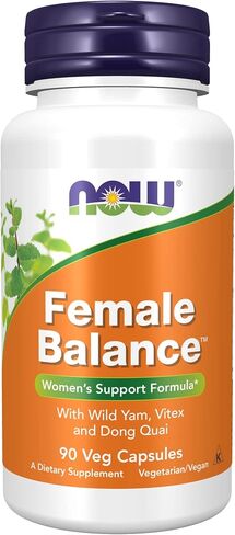 NOW Supplements, Female Balance™ with Wild Yam, Vitex, Dong Quai, GLA, Vitamin B-6 and Folate, 90 Capsules in Saudi Arabia