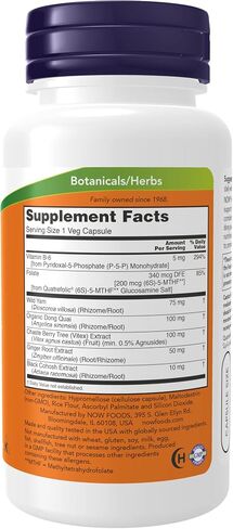 NOW Supplements, Female Balance™ with Wild Yam, Vitex, Dong Quai, GLA, Vitamin B-6 and Folate, 90 Capsules in Saudi Arabia