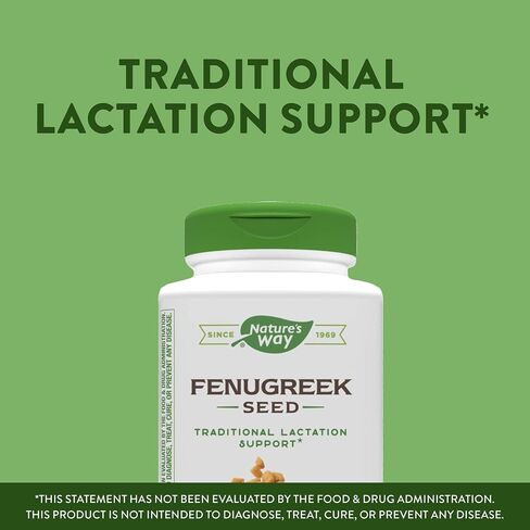 Nature's Way Fenugreek Seed، دعم تقليدي للرضاعة الطبيعية/الرضاعة الطبيعية*، 1130 ملجم، 180 كبسولة نباتية in Kuwait