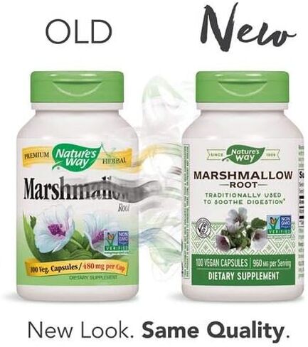 Nature's Way Marshmallow Root 480 mg، 100 كبسولة، عبوة من 2 in Saudi Arabia