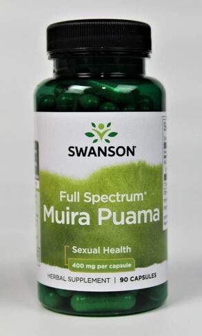Swanson Muira Puama Root Sexual Health Virility Libido Boost Support Men's Women's Supplement 400 mg 90 Capsules in Saudi Arabia