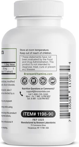 Bronson St. John's Wort 700 MG per Serving Hypericum Perforatum Supports a Positive Mood - Non-GMO, 90 Vegetarian Capsules in Saudi Arabia