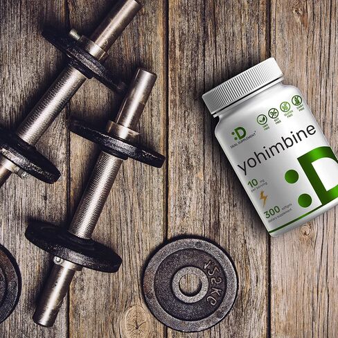 فيتامينات يوهيمبين HCL من ايجل شاين 10 ملجم، 300 كبسولة جيلاتينية، كمية تكفي 5 اشهر، مكملات يوهيمبين النباتية للطاقة والاداء والمزيد - خالية من الغلوتين وغير معدل وراثيا | سهلة البلع in Kuwait