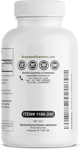 Bronson Valerian Root Capsules 1200mg - Valerian Officinalis - Promotes Relaxation - Non-GMO, Soy-Free Gluten-Free, 240 Vegetarian Capsules in Saudi Arabia