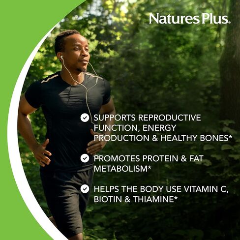 NaturesPlus Manganese Amino Acid Chelate - 50 mg, 90 Vegetarian Tablets - High Potency Essential Trace Mineral Supplement, Supports Bone & Cartilage Health - Gluten-Free - 90 Servings in Saudi Arabia