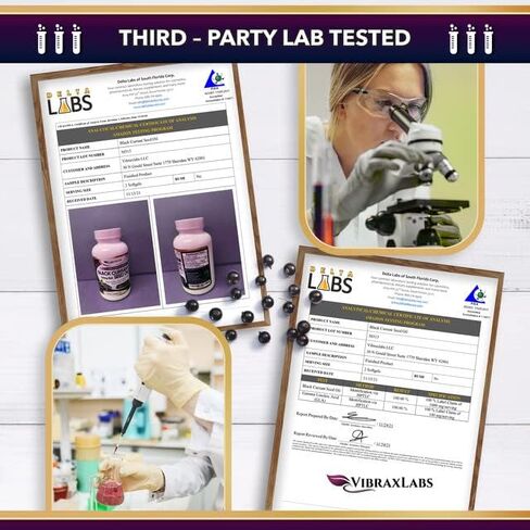 زيت الكشمش الأسود من فيبراكسلابس 1000 مجم - خالٍ من الهكسان - مضاد أكسدة طبيعي مضاد للشيخوخة مع تركيبة GLA عالية - يدعم صحة الشعر والبشرة والمفاصل والعين - مكمل هلامي ناعم ممتاز من زيت بذور الكشمش الأسود in Kuwait