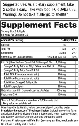 Purity Products - Krill Omega 50+ with CoQ10, 60 Dietary Supplement Softgels in Saudi Arabia