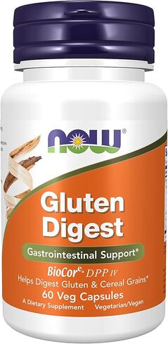 NOW Supplements, Gluten Digest with BioCore®DPP IV, Gastrointestinal Support*, 60 Veg Capsules in Saudi Arabia