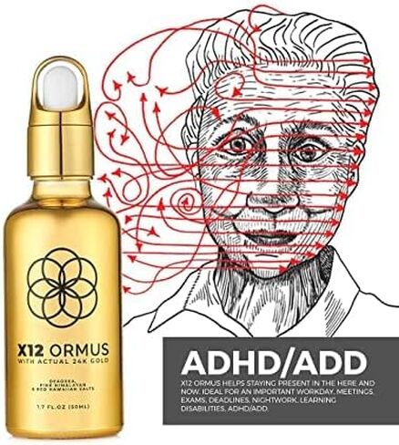Ormus Monoatomic Gold Concentrate (HIGH Potency x12) - 1.7 fl. oz. (50 ml) - Made by Real Alchemists Using 24k Food-Grade Gold, Dead Sea Salt, Pink Himalayan Salt, and Red Hawaiian Salt in Saudi Arabia