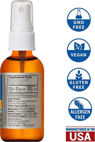 Sovereign Silver Bio-Active Silver Hydrosol for Immune Support - 10 ppm, 2oz (59mL) - Fine Mist Spray in Kuwait