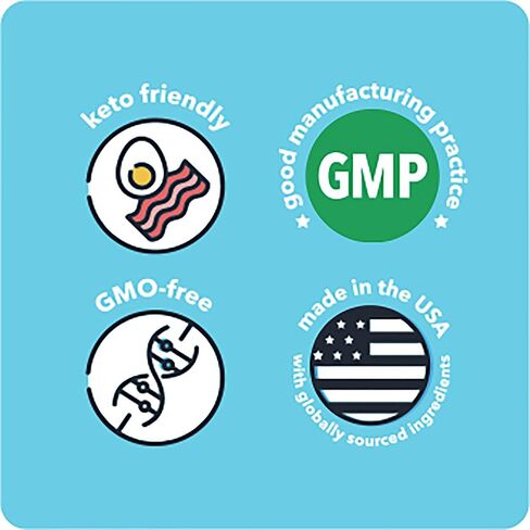 فيتامين باونتي كيتو متعدد الفيتامينات - فيتامينات كيتو، فيتامينات كيتو المتعددة للنساء والرجال، إلكتروليتات مع فيتامين C، المغنيسيوم، الكولاجين، البوتاسيوم، MCT، دعم الطاقة (حرق على كيتو) in Kuwait