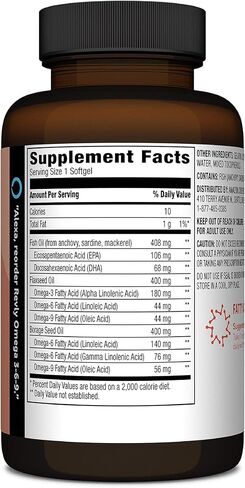 علامة أمازون التجارية - زيت السمك ريفلي سوبر أوميجا 3 البري بنكهة الليمون الطبيعية - EPA، DHA أوميغا 3 - الأحماض الدهنية - 90 كبسولة هلامية (1280 مجم لكل وجبة، 2 كبسولة هلامية) in Kuwait