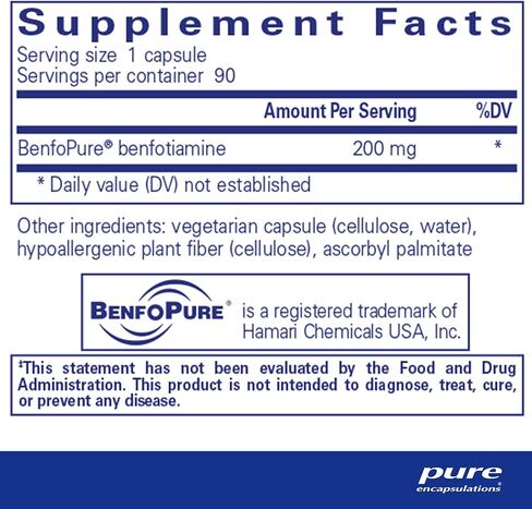 Pure Encapsulations BenfoMax | B1 (Thiamine) Supplement to Support a Healthy Carbohydrate Metabolism and Kidney Cellular Health* | 90 Capsules in Saudi Arabia
