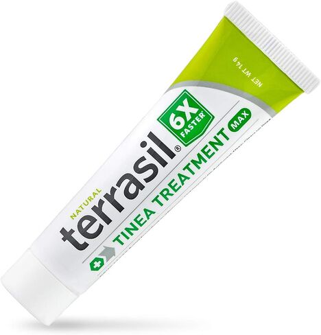 Terrasil Tinea Treatment 2-Product مرهم ونظام شريط التطهير مع جميع المعادن الطبيعية النشطة 6X قوة مكافحة فطريات السعفة (أنبوب 14 جم + شريط 75 جم) in Kuwait