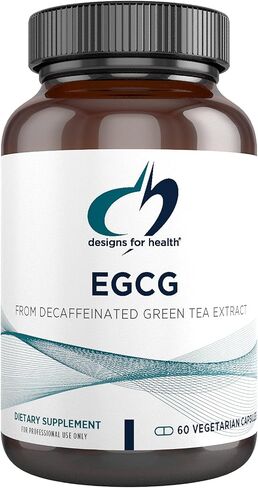 Designs for Health EGCg - Decaffeinated Green Tea Extract (225mg) + Polyphenols Antioxidant Supplement - Non-GMO Vegan Green Tea Pills (60 Capsules) in Saudi Arabia