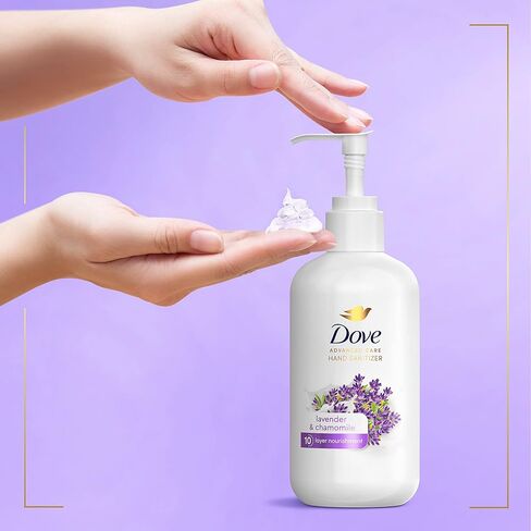 مطهر اليدين دوف العناية المتقدمة باللافندر والبابونج لبشرة ناعمة وملساء، فعال بنسبة 99.99% ضد العديد من الجراثيم، 8 أونصة in Kuwait