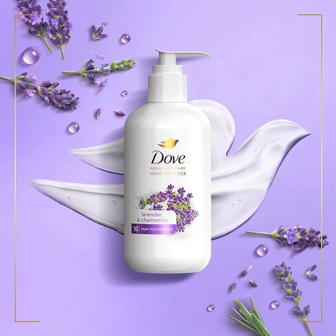 مطهر اليدين دوف العناية المتقدمة باللافندر والبابونج لبشرة ناعمة وملساء، فعال بنسبة 99.99% ضد العديد من الجراثيم، 8 أونصة in Kuwait