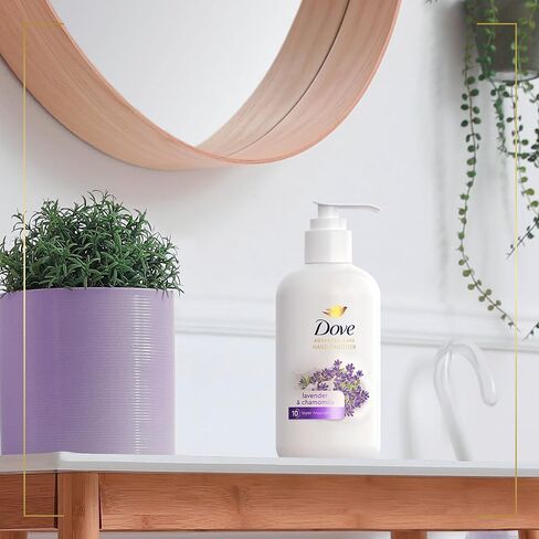Dove Advanced Care Hand Sanitizer Lavender & Chamomile Pack of 4 for Soft, Smooth Skin, 99.99% Effective Against Many Germs, 8 oz in Kuwait