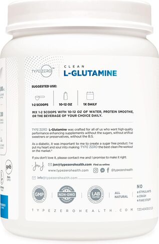 مسحوق الجلوتامين 5X Strength L (5000 مجم | 1 كجم) مكمل جلوتامين L نقي لمدة 6 أشهر لصحة الأمعاء المتسربة، ودعم وتعافي بطانة الجهاز الهضمي للنساء والرجال - نباتي، خالي من الغلوتين، بدون مواد حشو in Kuwait