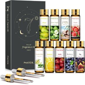 15PCS Essential Oils Set - 5ml/0.17fl.oz Premium Quality Essential Oils for Diffusers, DIY Soap Candle Making, Gifts for Families and Friends