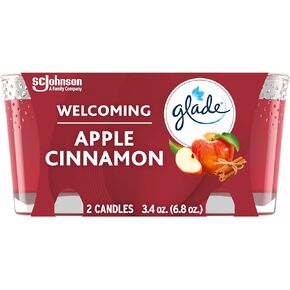 Glade Candle Jar, Air Freshener, Apple Cinnamon, 3.4 Oz, 2 Count in Saudi Arabia