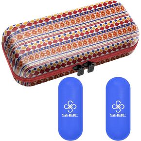 SHBC Insulin Cooler Travel Case for Diabetic Organize Medication Insulated Cooling Bag with 2 Ice Packs