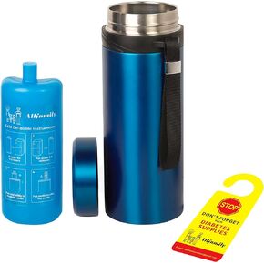 4ALLFAMILY NOMAD BIG 48H 1-7 Pen INSULIN COOLER TRAVEL CASE Medicine Cooler TSA Approved Box EpiPen carry Case Medical Travel Cooler bag Diabetic Pen Travel Hard Shell Insulina with Biogel Ice Pack