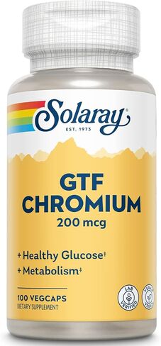 Solaray GTF Chromium Capsules, 200 mcg | 200 Count in Saudi Arabia