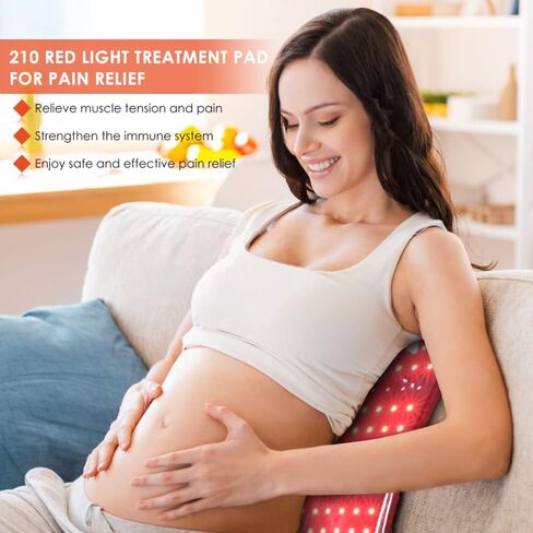TOPQSC Red Light Therapy Pad, Large Size Red Light Therapy Wrap, 210 Lamp Beads, Unisex, Suitable for Relieving Pain, Accelerating Tissue Recovery, Optimizing Metabolism Cake and Reducing Fat in Kuwait