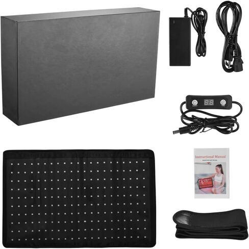 TOPQSC Red Light Therapy Pad, Large Size Red Light Therapy Wrap, 210 Lamp Beads, Unisex, Suitable for Relieving Pain, Accelerating Tissue Recovery, Optimizing Metabolism Cake and Reducing Fat in Kuwait