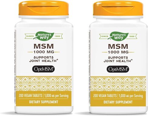 Nature's Way Premium Quality MSM 1000 mg Pure OptiMSM 200 Count in Kuwait