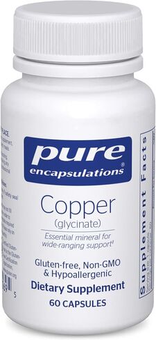 Pure Encapsulations Copper (Glycinate) | Iron Absorption Supplement for Red Blood Cell Formation* | 60 Capsules in Saudi Arabia