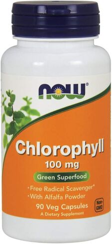 NOW Foods Chlorophyll 100 mg Caps, 90 ct in Saudi Arabia
